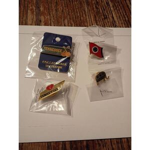 Tennessee State Pin Lot Enamel Hat Lapel Pins Souvenir Set 4pc NEW